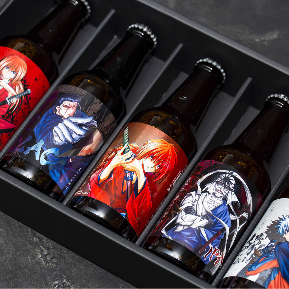 【完売/限定100点】ビール全5種 GIFT BOX／剣心#1ステッカー付 (るろうに剣心)