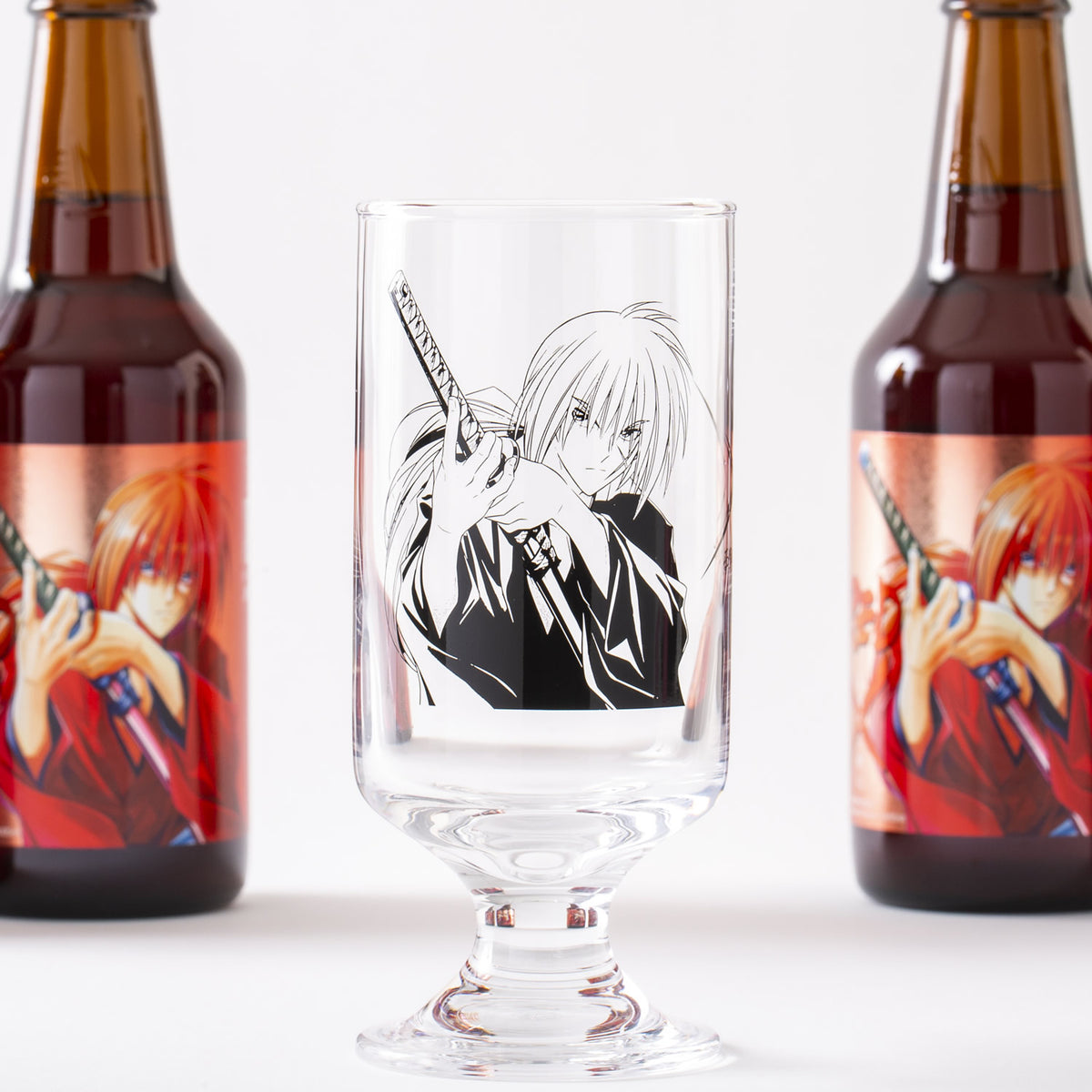 【完売】剣心RedX ビール&グラスSET モデル#1 ステッカー付 (るろうに剣心)