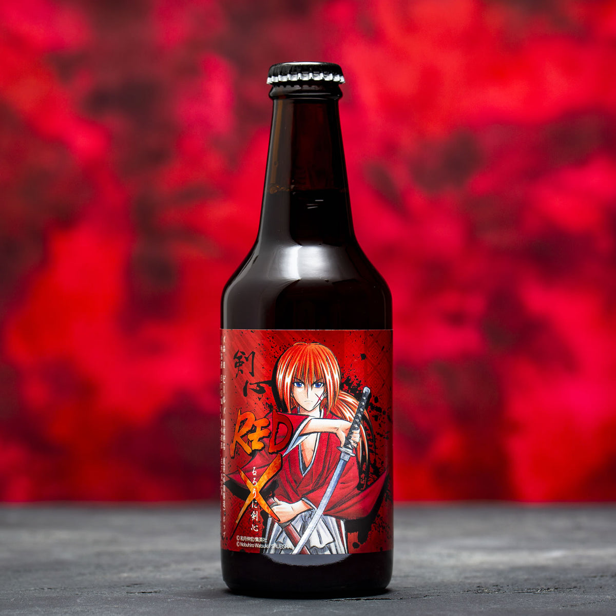 【完売】緋村剣心「剣心Red X」6本セット＆ステッカー付 (るろうに剣心ビール)